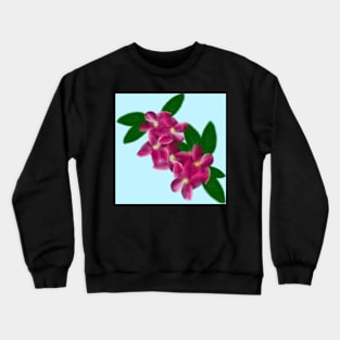 Frangipani flower pattern Crewneck Sweatshirt